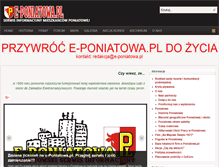 Tablet Screenshot of e-poniatowa.pl